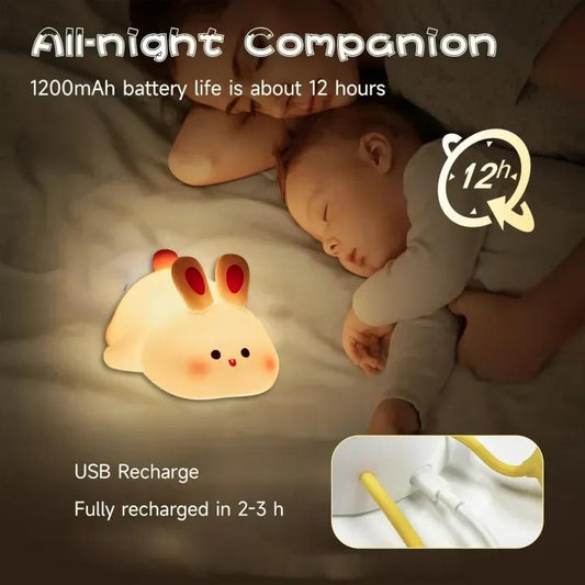 Rechargeable Bunny Night Light - Comfortable and reliable toy for kids