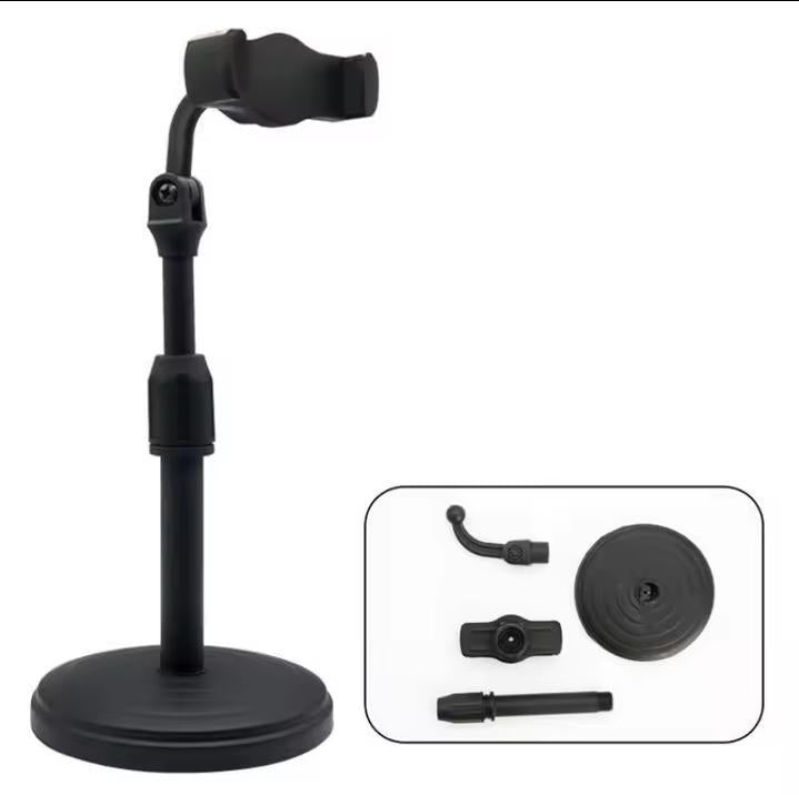 360° Adjustable Mobile Phone Stand – Flexible Desk Holder for Live Streaming & Video Calls