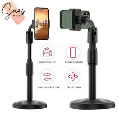 360° Adjustable Mobile Phone Stand – Flexible Desk Holder for Live Streaming & Video Calls