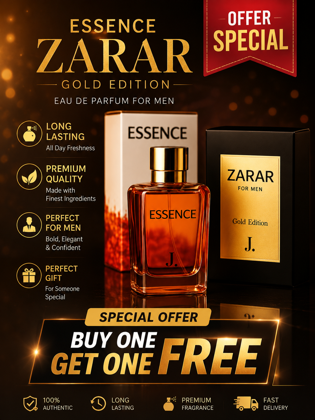 J.zarar & J.Essence perfumes pack for men