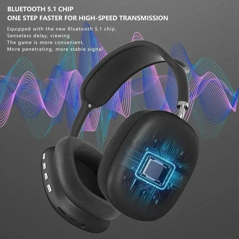 P9 wireless headphones Bluetooth 5.3RGB - In different colours