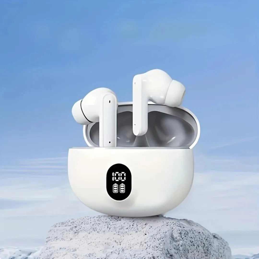 Crystal clear wireless Earbuds with noise cancellation & 24Hr case