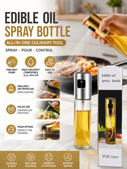 Premium edible oil spray bottle 100ml Most pump
