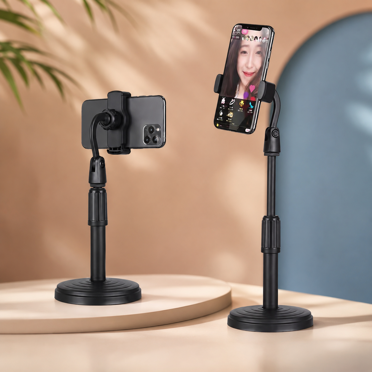 360° Adjustable Mobile Phone Stand – Flexible Desk Holder for Live Streaming & Video Calls