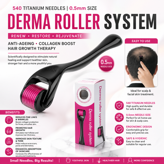 Darna Roller 540Titanium needles anti-aging hair growth therapy