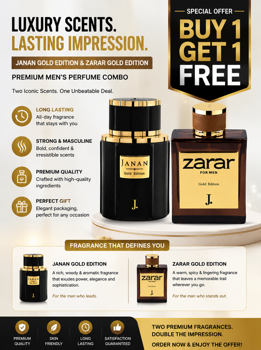 J.Zarar & J.Janan perfumes pack for men Gold edition